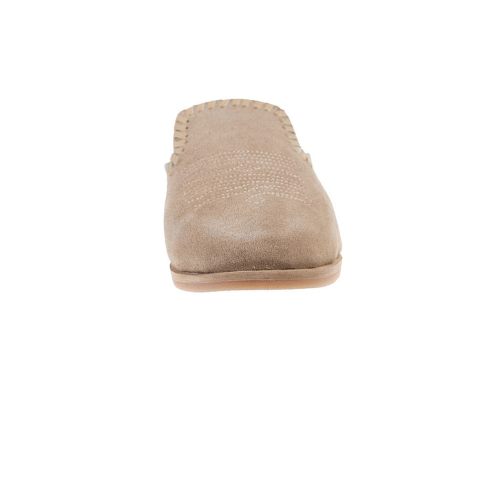 Roper Footwear Women's Hampton Beige Cow Suede Mule