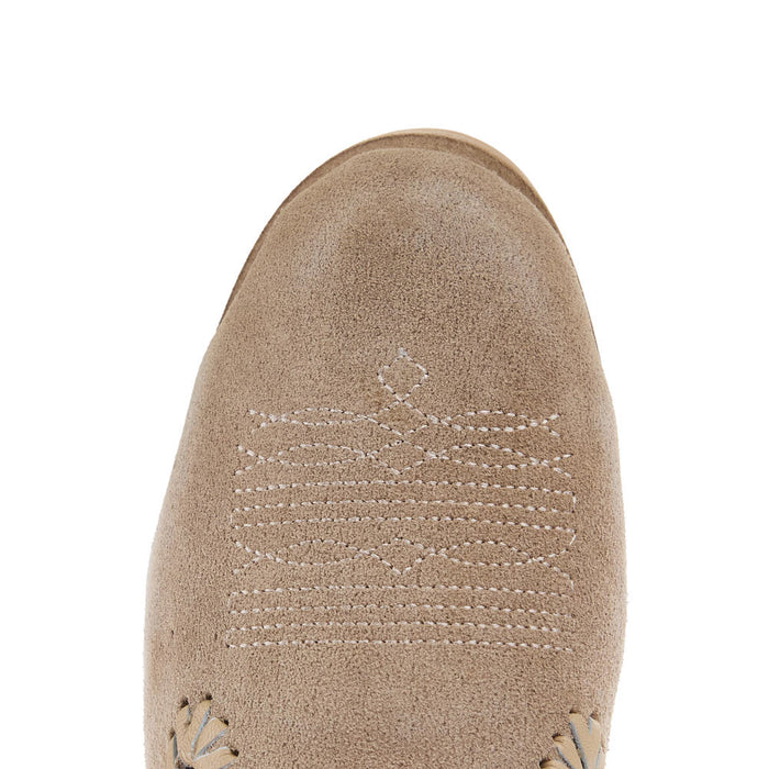 Roper Footwear Women's Hampton Beige Cow Suede Mule
