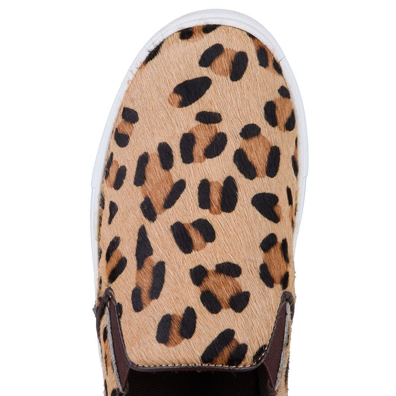Roper Footwear Women's Nora Leopard Hair on Hide Slip On Casual