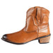 Roper Footwear Women`s Tan Burnished Leather Bootie