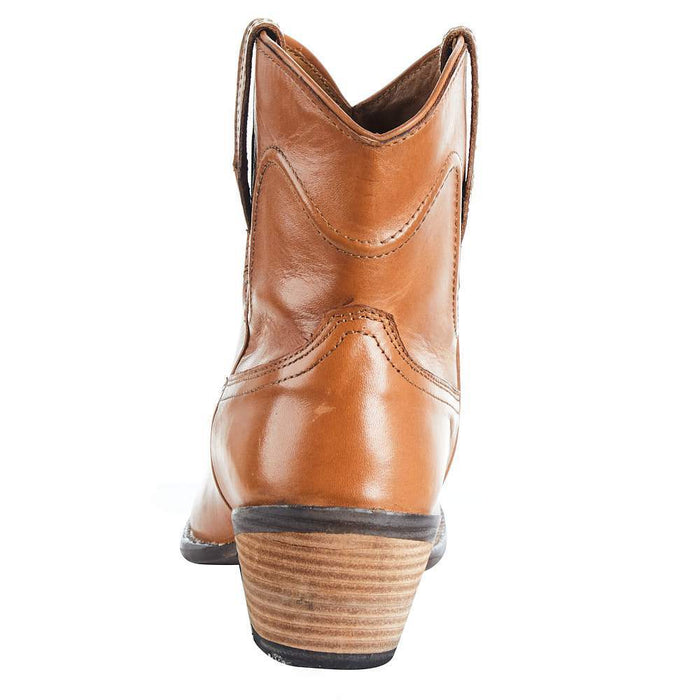 Roper Footwear Women`s Tan Burnished Leather Bootie