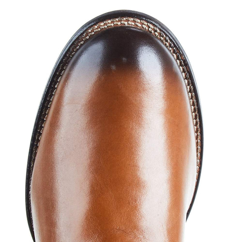 Roper Footwear Women`s Tan Burnished Leather Bootie