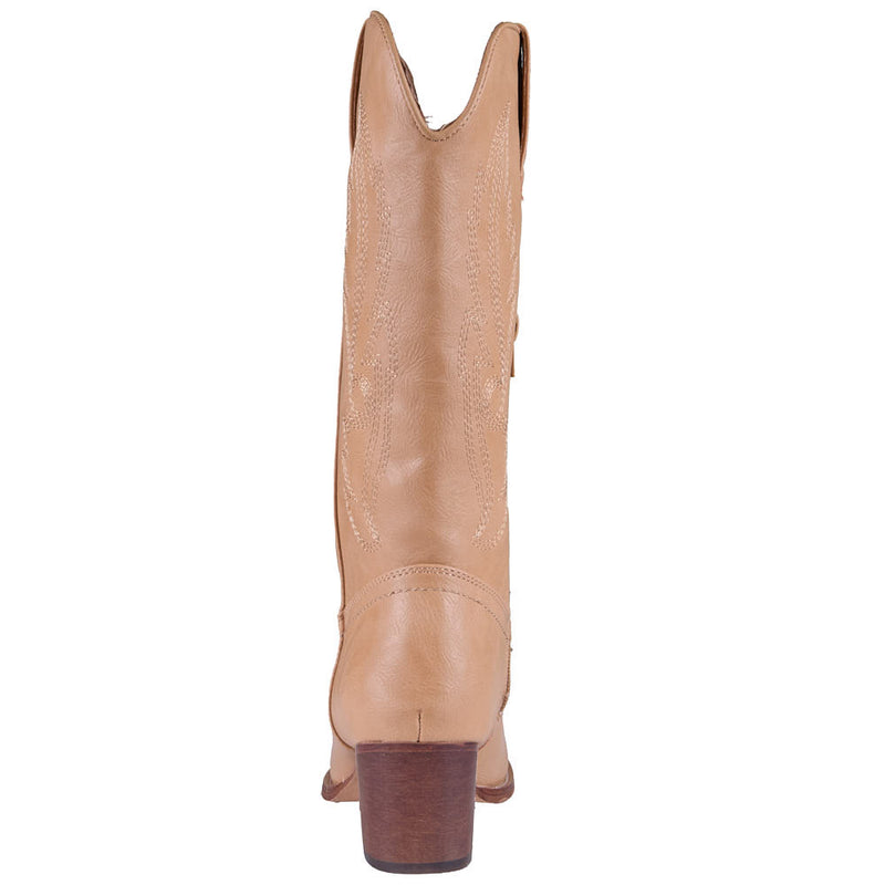 Roper Footwear Women's Vintage Faux Leather Tan Vamp 12in Matching Top Boot