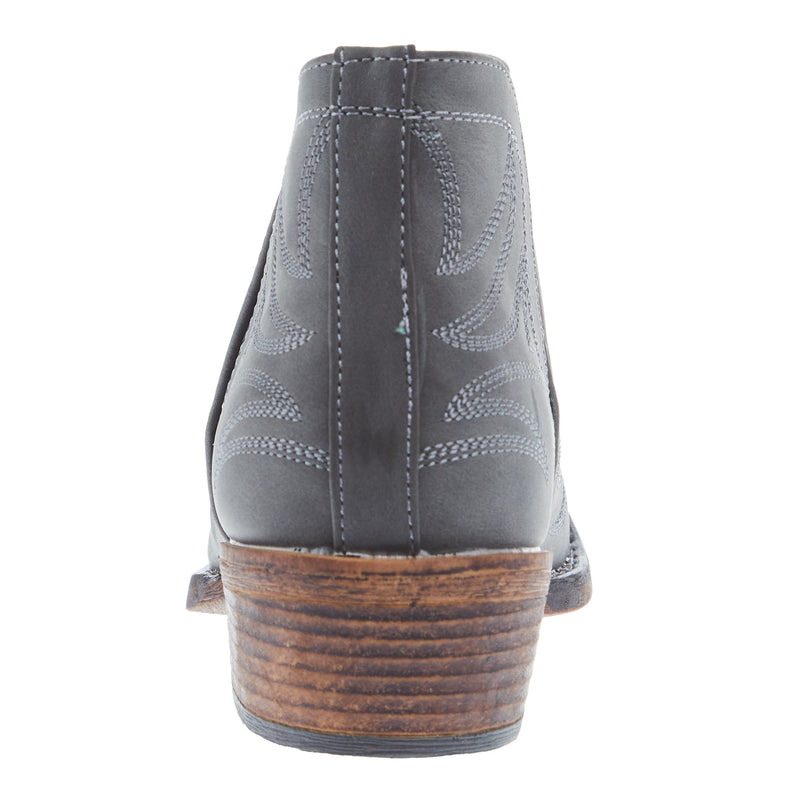 Roper Footwear Women's Ava Black Faux Leather Snip Toe Bootie