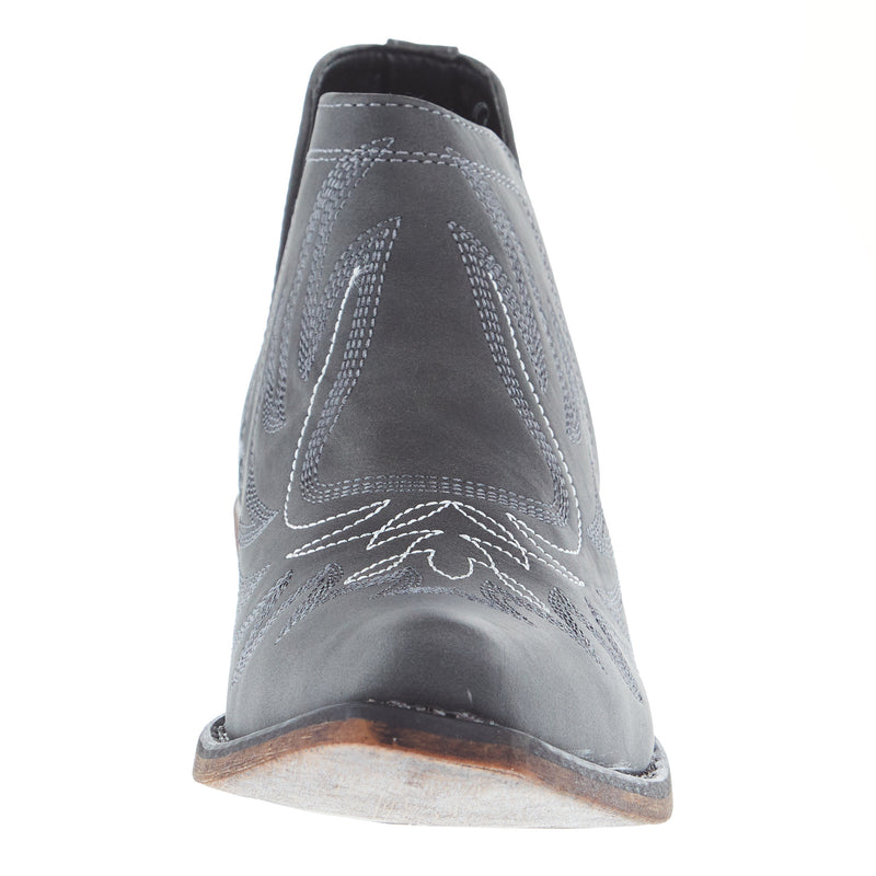 Roper Footwear Women's Ava Black Faux Leather Snip Toe Bootie