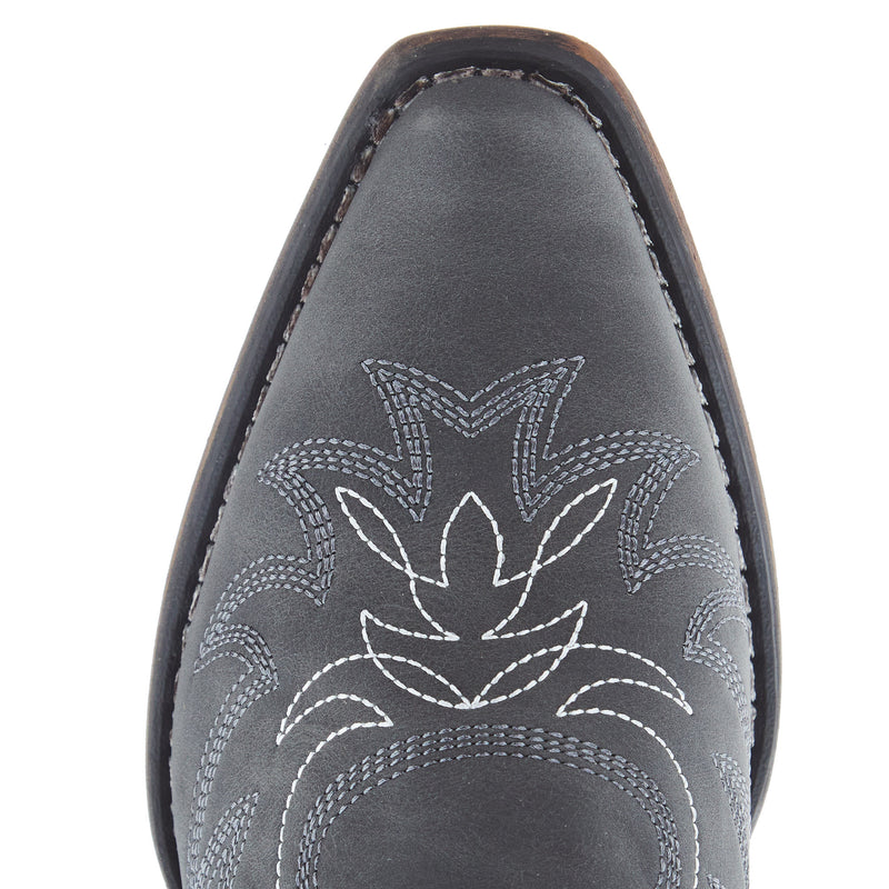 Roper Footwear Women's Ava Black Faux Leather Snip Toe Bootie