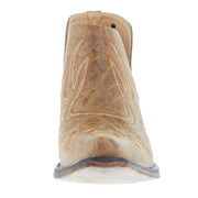 Roper Footwear Women's Ava Tan Faux Leather Snip Toe Bootie