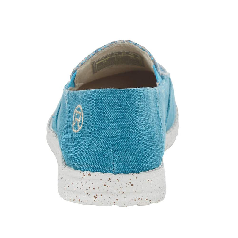 Roper Footwear Womens Turquoise Canvas Slip on Moc