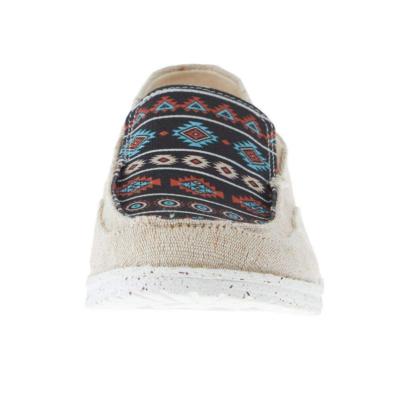 Roper Footwear Women's Hang Loose Tan Canvas Slip-On Casual