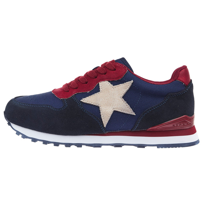 Roper Footwear Women's Navy Suede Giddy Up Star Jogger Shoes