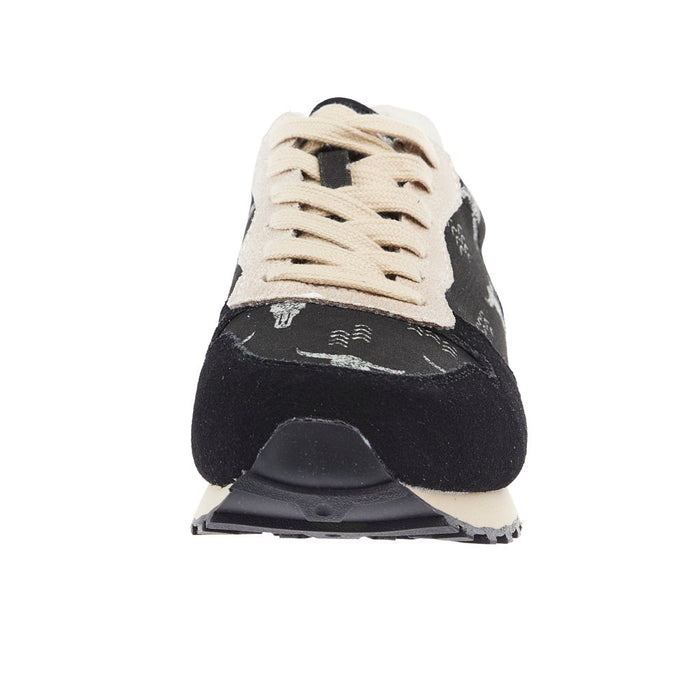 Roper Footwear Women's Black Suede Giddy Up Longhorn Jogger Shoes