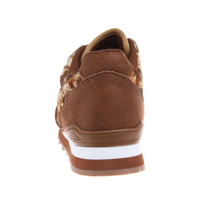 Roper Footwear Women`s Giddy Up Brown Hair on Hide Sneaker
