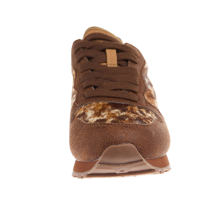 Roper Footwear Women`s Giddy Up Brown Hair on Hide Sneaker