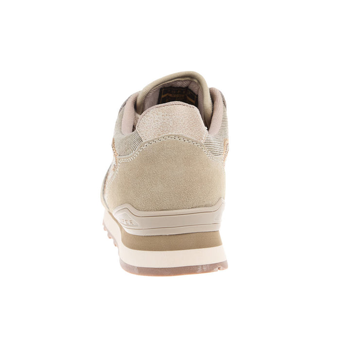 Roper Footwear Women's Giddy Up Cream Cow Suede Western Stitch Sneaker