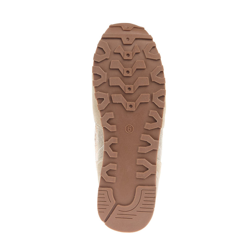 Roper Footwear Women's Giddy Up Cream Cow Suede Western Stitch Sneaker