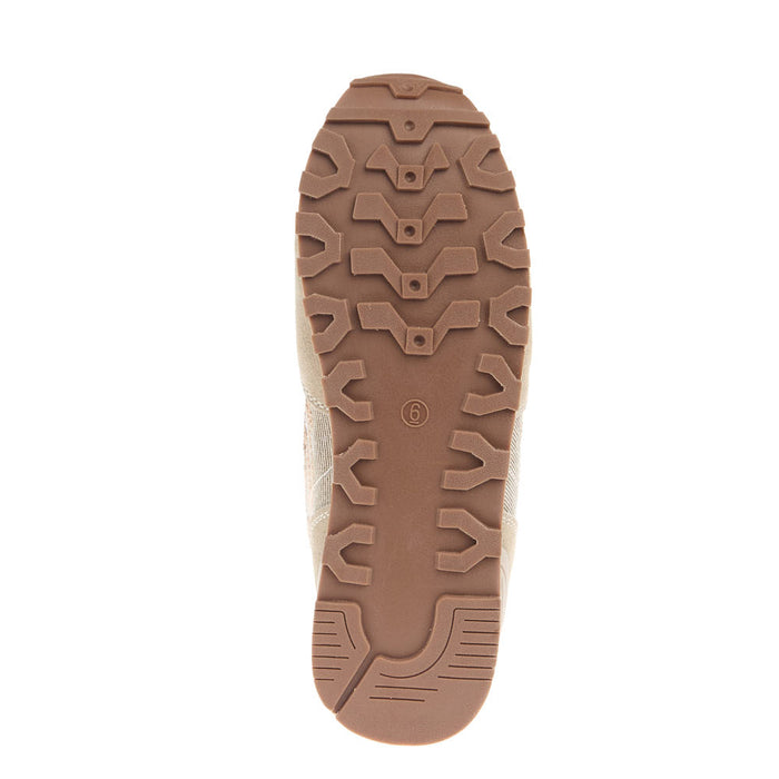 Roper Footwear Women's Giddy Up Cream Cow Suede Western Stitch Sneaker