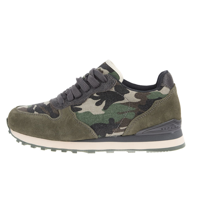 Roper Footwear Women's Giddy Up Green Camo Print Sneaker