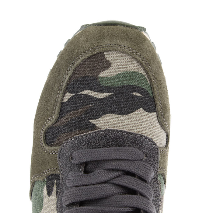 Roper Footwear Women's Giddy Up Green Camo Print Sneaker