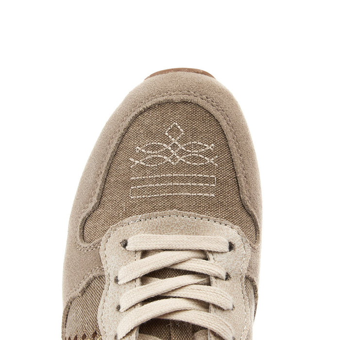 Roper Footwear Women's Giddyup Maya Taupe Suede Jogger