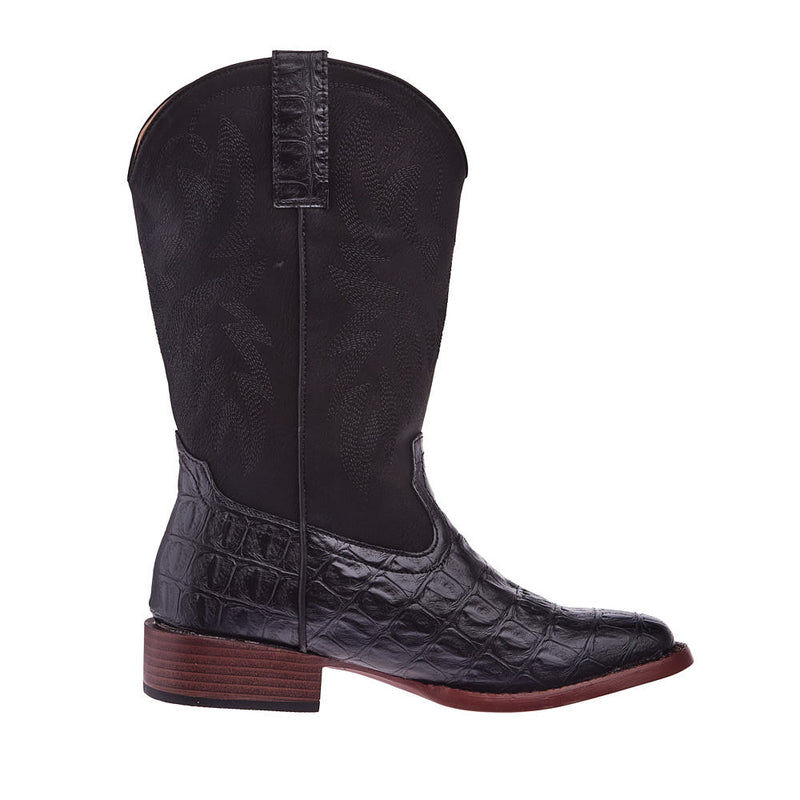 Roper Footwear Women's Black Caiman Print Boot