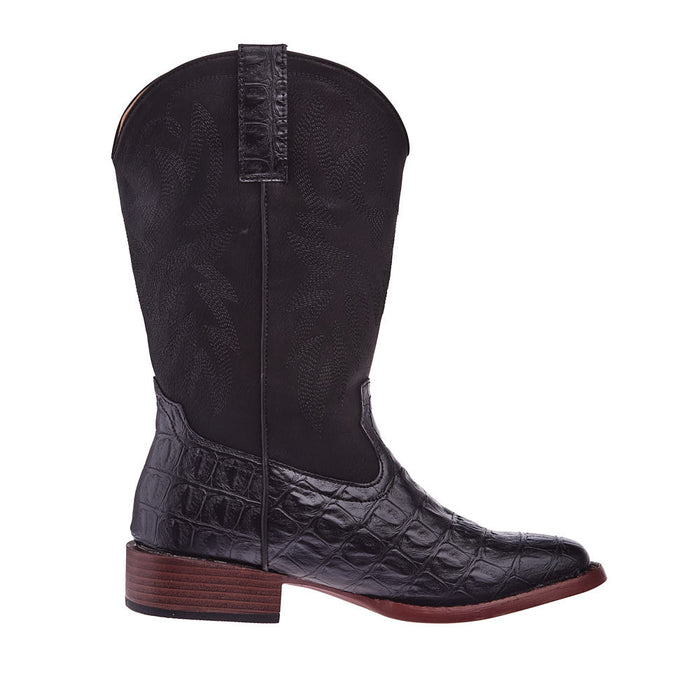 Roper Footwear Women's Black Caiman Print Boot
