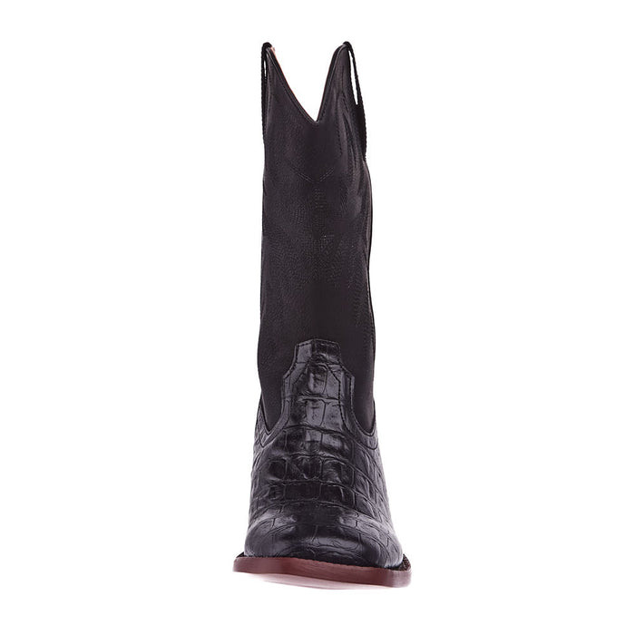 Roper Footwear Women's Black Caiman Print Boot