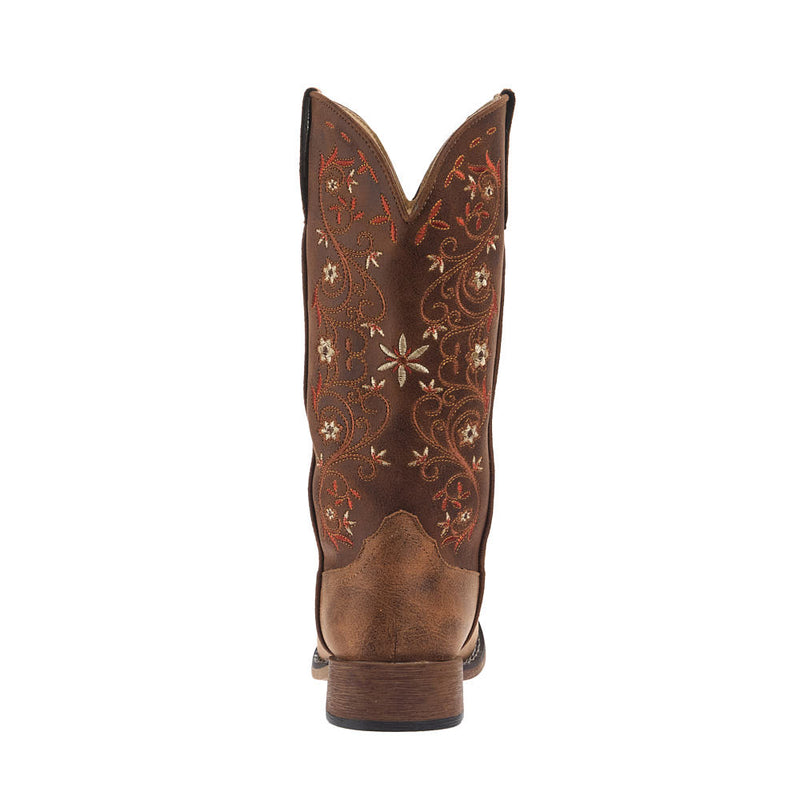 Roper Footwear Women's Bailey Vintage Tan Leather Vamp 11