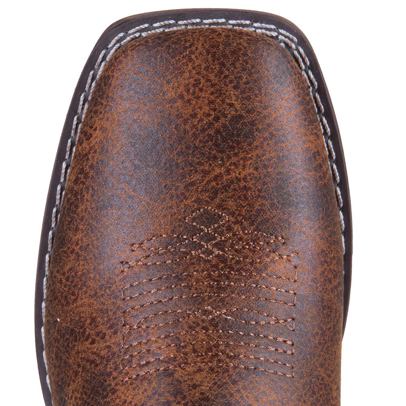 Roper Footwear Women's Vintage Cognac Faux Leather Vamp 7in Matching Top Boot
