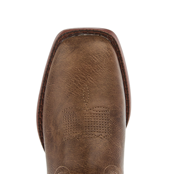 Roper Footwear Youth Ainsley Brown Faux Leather and Blue Vintage Shaft Cowboy Boot