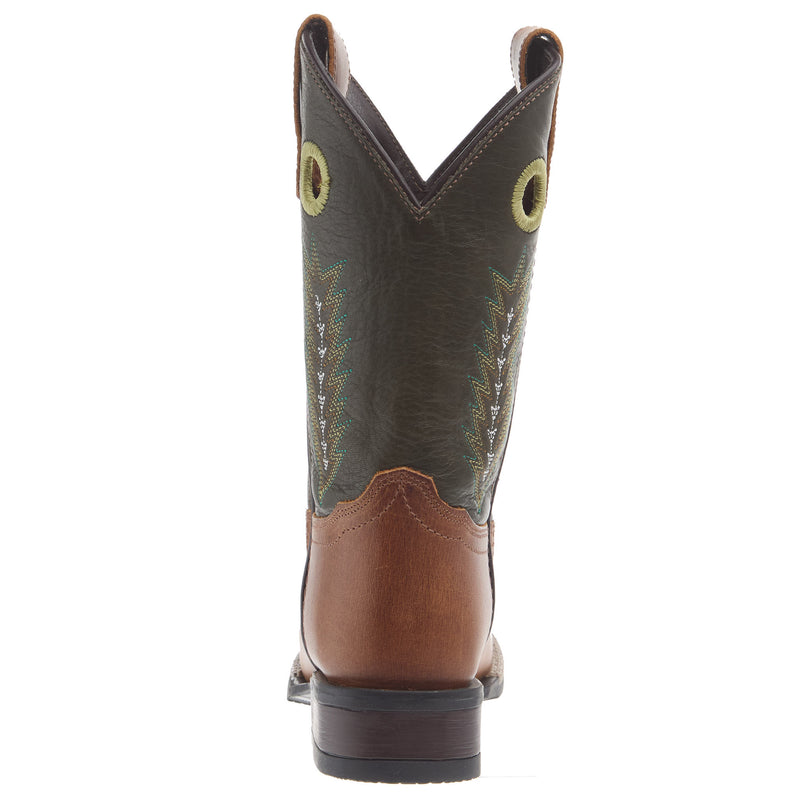 Roper Footwear Youth James with Green Leather Shaft Cowboy Boot