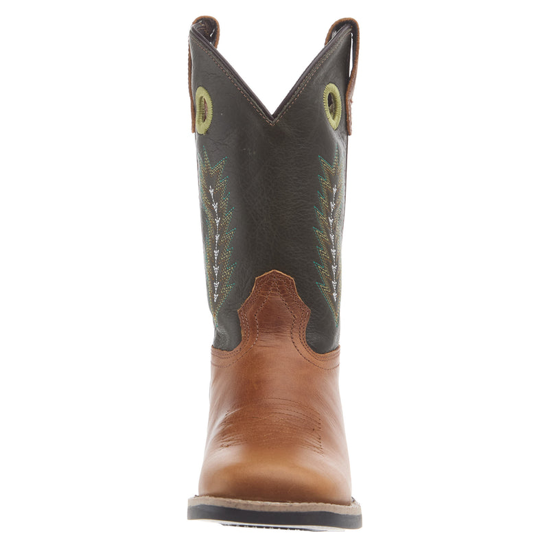 Roper Footwear Youth James with Green Leather Shaft Cowboy Boot