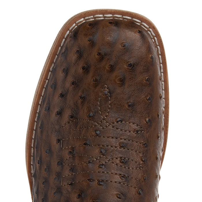 Roper Footwear Kid's Walker Bumps Brown Ostrich Print Boot