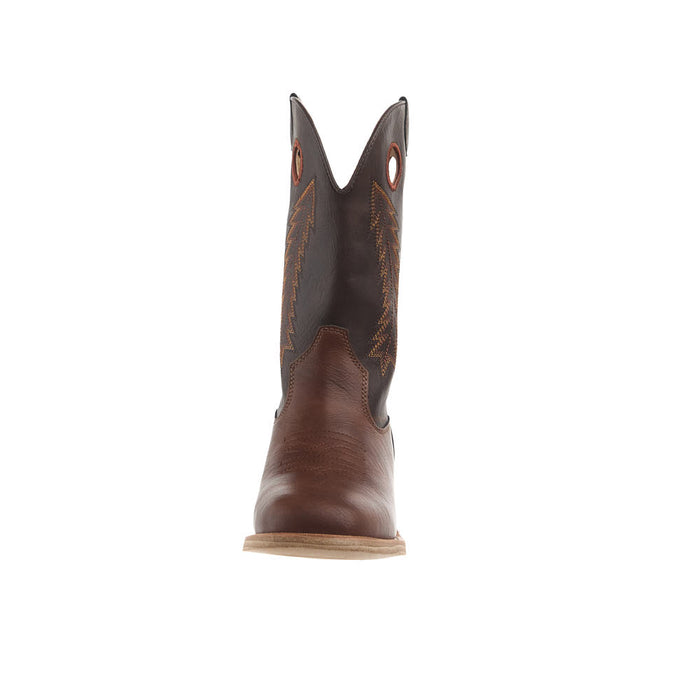 Roper Footwear Kid's Brown Faux Vamp 10in Dark Brown Faux Top