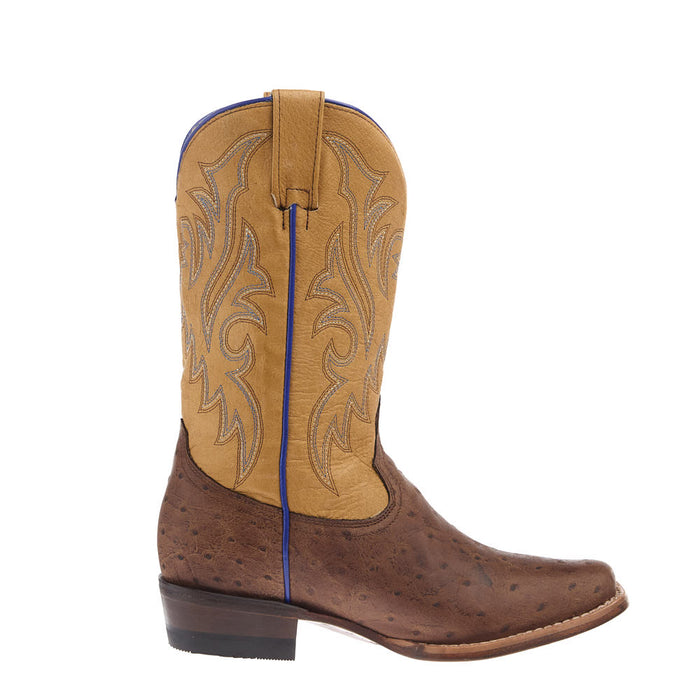 Roper Footwear Youth Quill Waxy Brown with Tan Leather Shaft Cutter Toe Boot