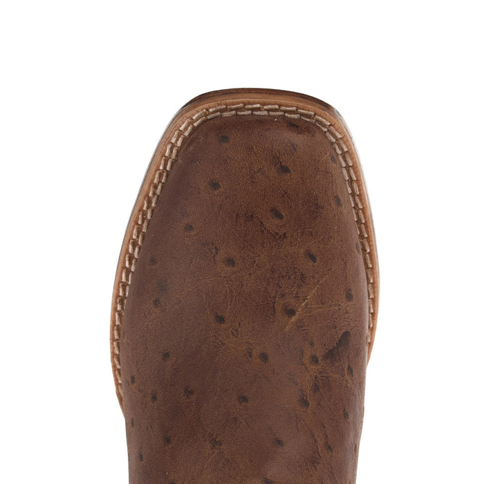 Roper Footwear Youth Quill Waxy Brown with Tan Leather Shaft Cutter Toe Boot