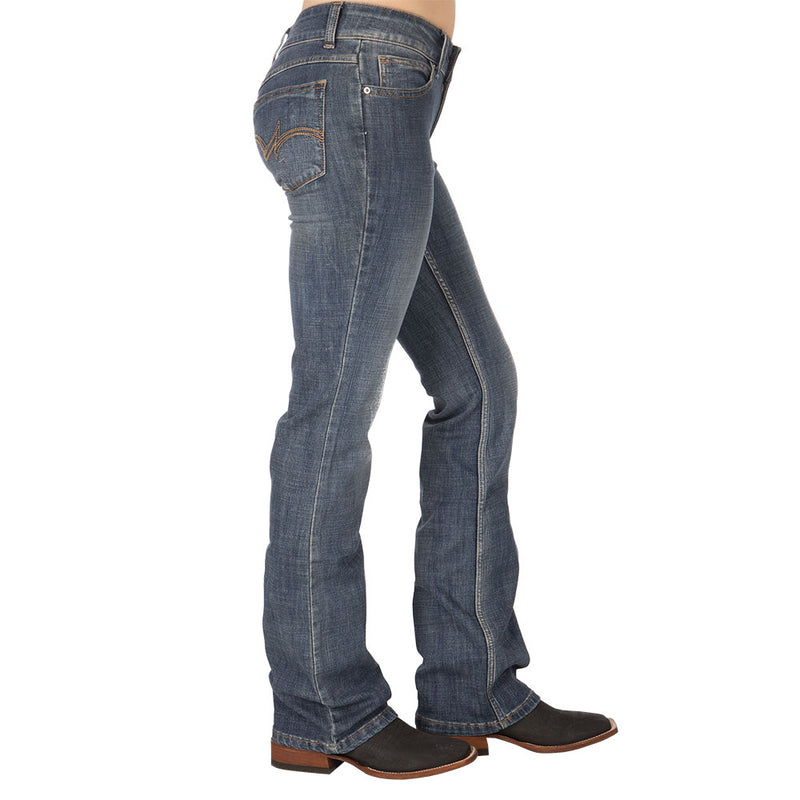 Wrangler Womens Everday Medium Wash Bootcut Jeans