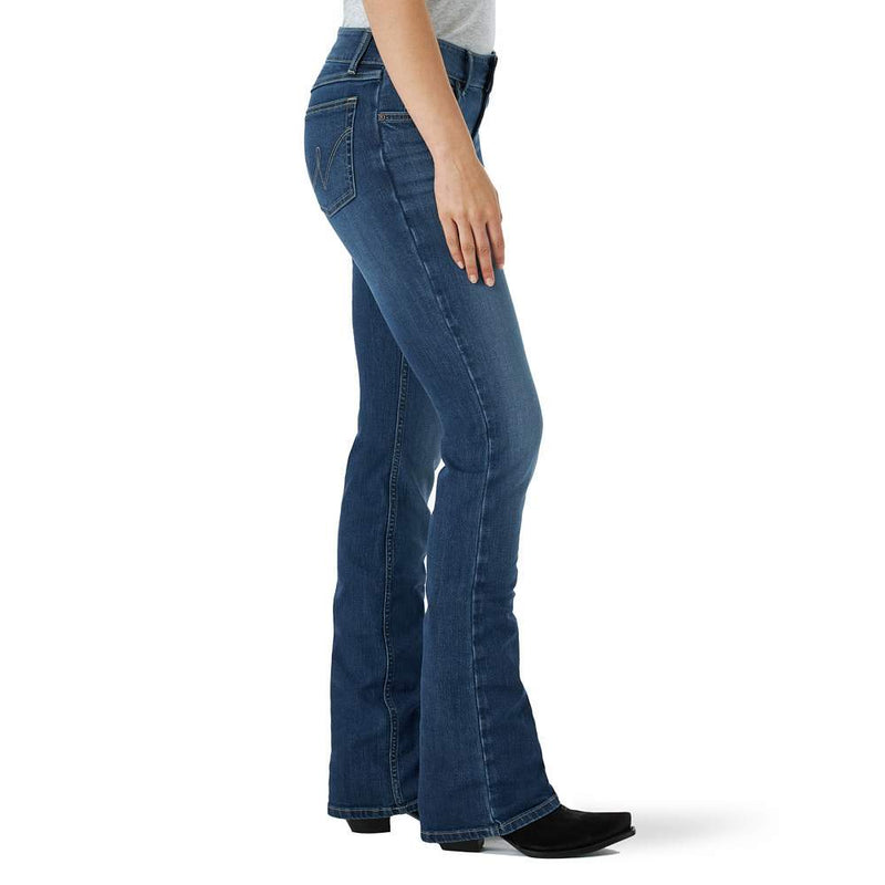 Wrangler Women's Essential Mid Rise Bootcut Jeans