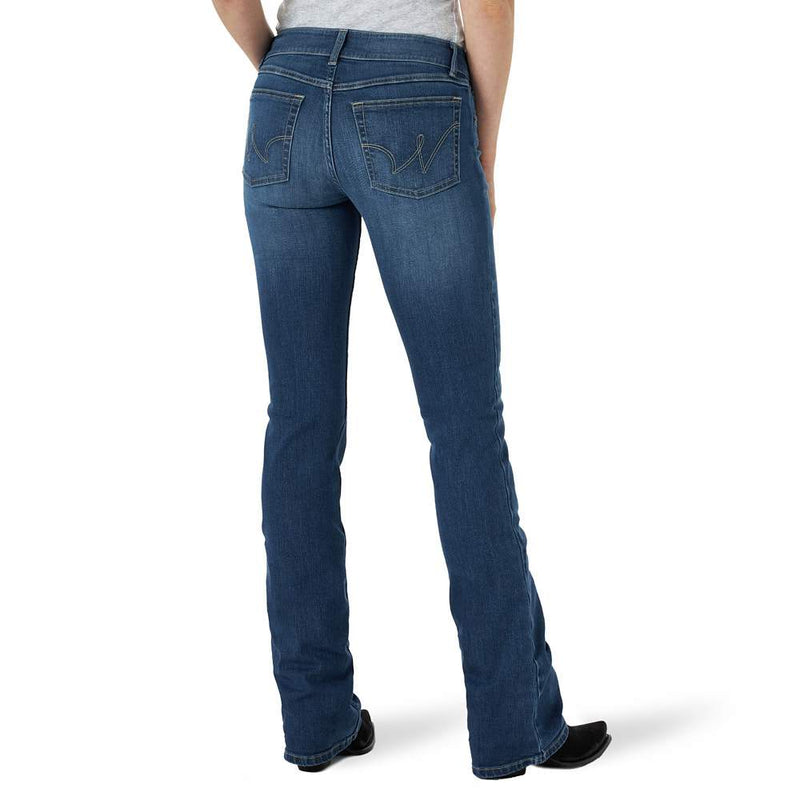 Wrangler Women's Essential Mid Rise Bootcut Jeans