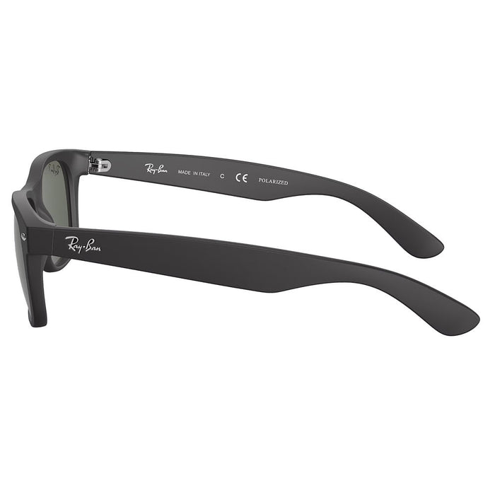 Ray-Ban New Wayfarer Rubber Black & Green Polarized Sunglasses