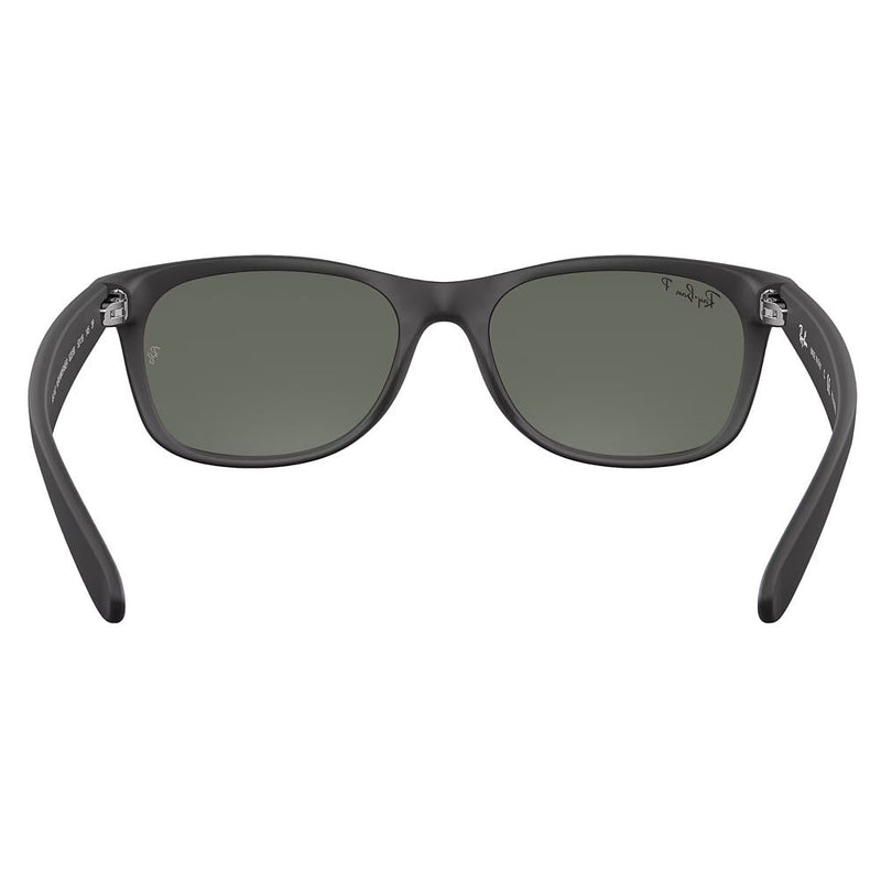 Ray-Ban New Wayfarer Rubber Black & Green Polarized Sunglasses