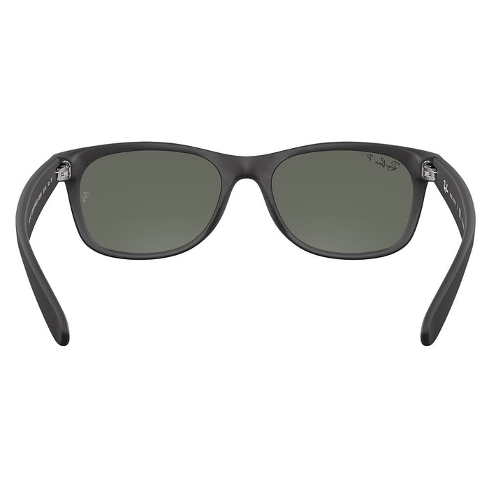 Ray-Ban New Wayfarer Rubber Black & Green Polarized Sunglasses
