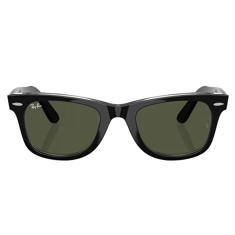 Ray-Ban Black & Green Wayfarer Classic Sunglasses