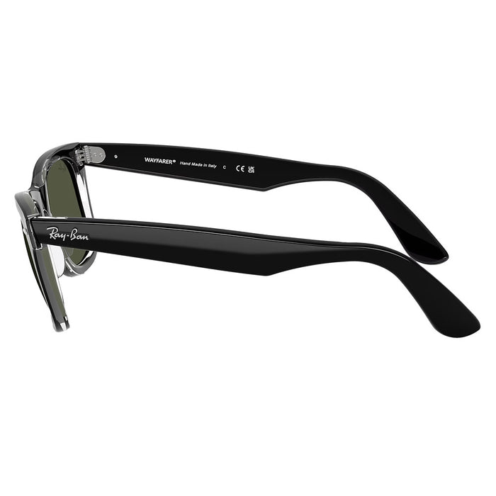 Ray-Ban Black & Green Wayfarer Classic Sunglasses