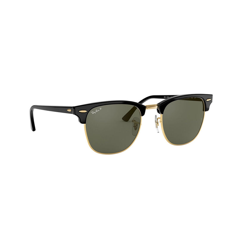 Ray-Ban Black & Green Clubmaster Classic Sunglasses