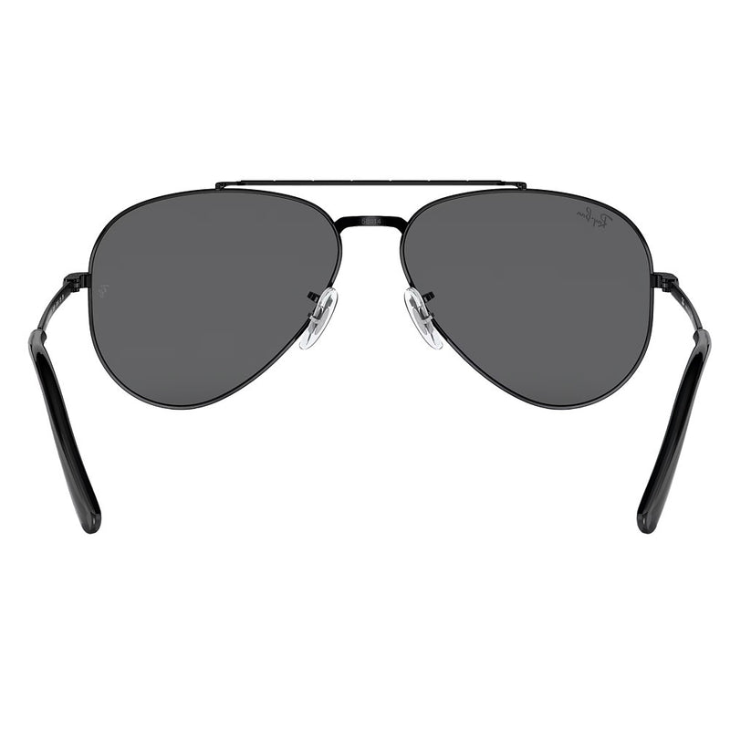 Ray-Ban Black & Grey Aviator Sunglasses
