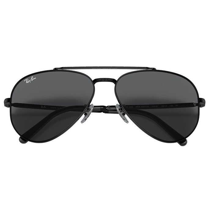 Ray-Ban Black & Grey Aviator Sunglasses
