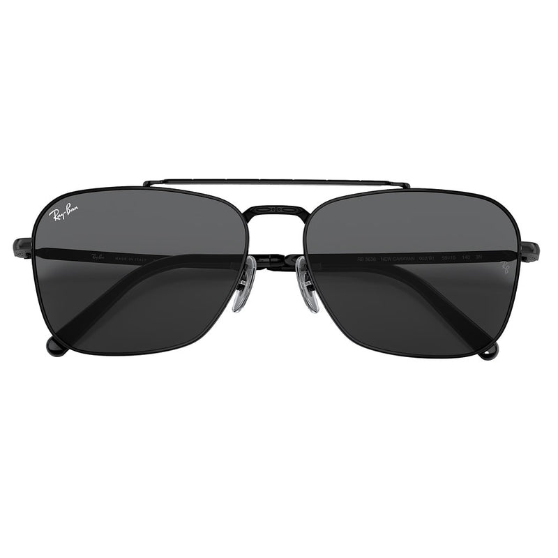Ray-Ban Black & Grey Caravan Sunglasses