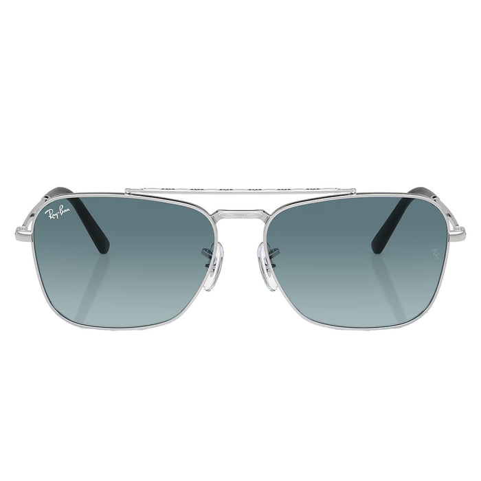 Ray-Ban Silver, Blue, & Grey Caravan Sunglasses