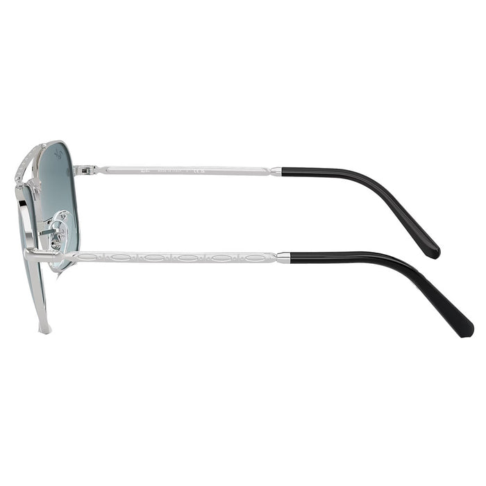 Ray-Ban Silver, Blue, & Grey Caravan Sunglasses