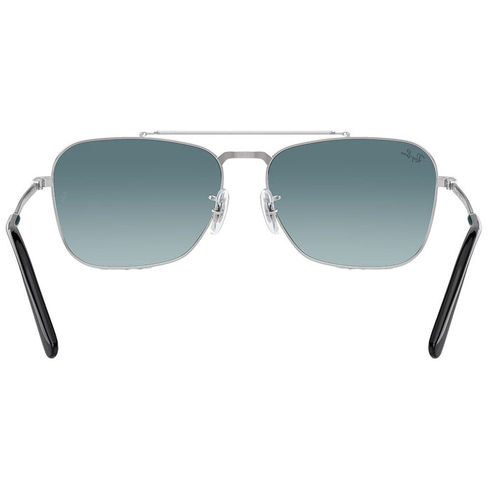 Ray-Ban Silver, Blue, & Grey Caravan Sunglasses